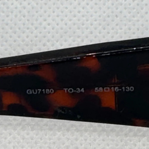 Guess‎ brown tortoise shell sunglasses GU7180  58 [] 16 - 130 - Picture 3 of 5